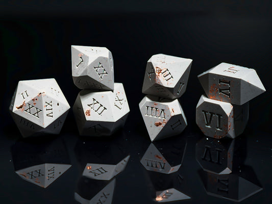 Roman Copper Dice Set